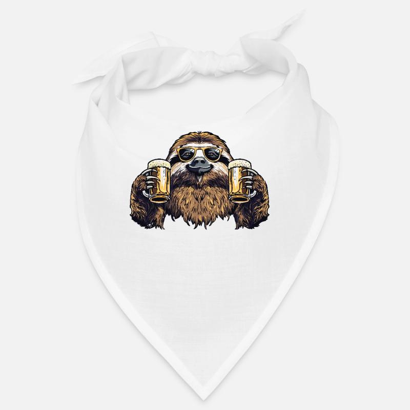 Sloth Beer Beer Drinker Bandana