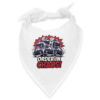 EIN HAUFEN AUTOS - Bandana - Weiß - Vorne