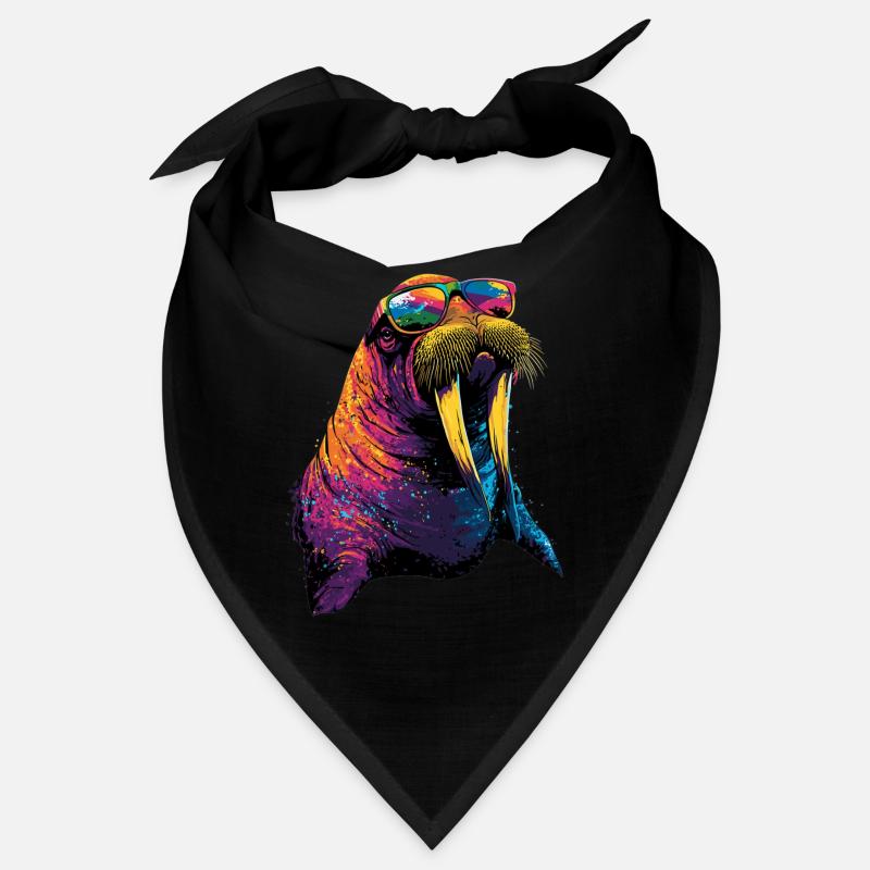 Walross Stoßzähne Robbe Wilde Pazifische Walrosse Bandana