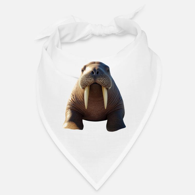Walrus, tusks, seal, wild Pacific walruses Bandana