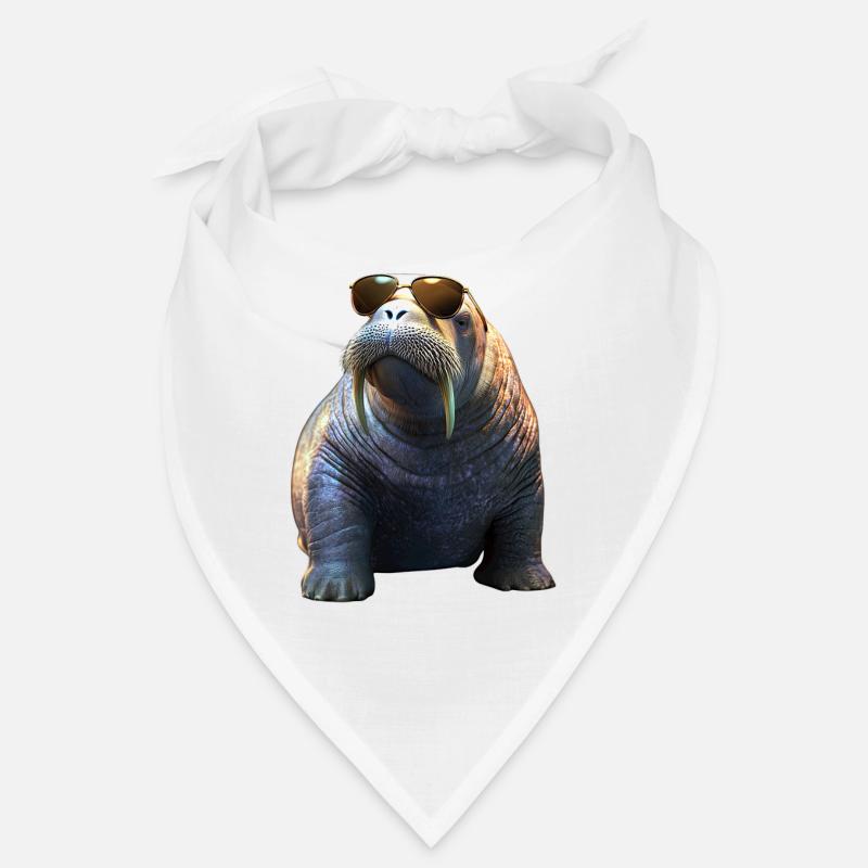 Walross Stoßzähne Robbe Wilde Pazifische Walrosse Bandana
