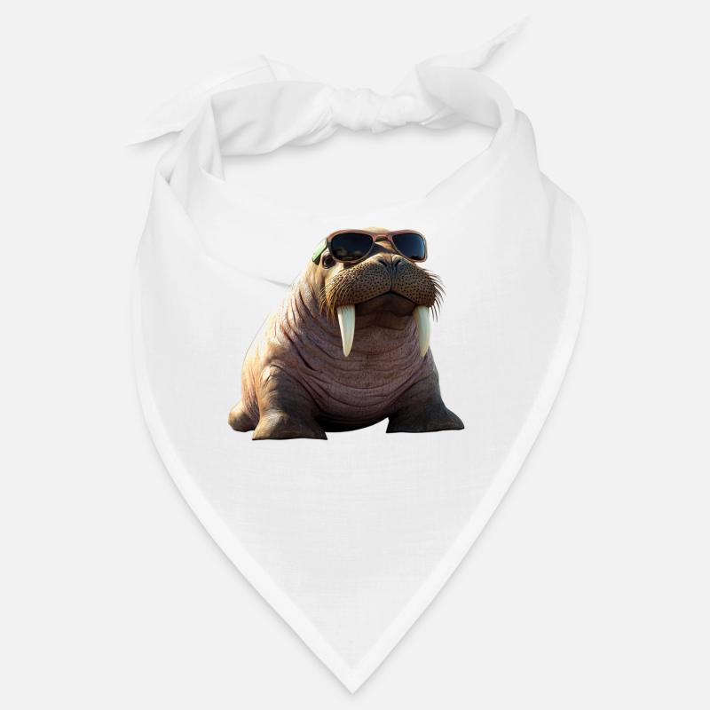 Walrus, tusks, seal, wild Pacific walruses Bandana
