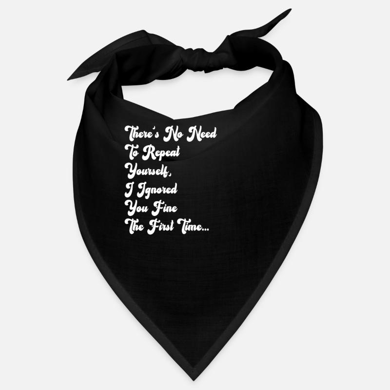 Il n’est pas nécessaire de se répéter Bandana