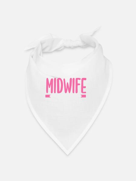Instant Midwife Easy to Add Coffee - Bandana - white - Front