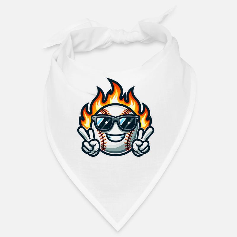 Baseball Flames Bandana
