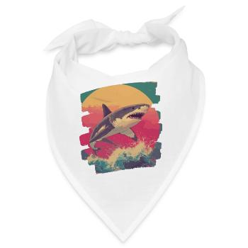 Haifisch - Bandana - Weiß - Vorne
