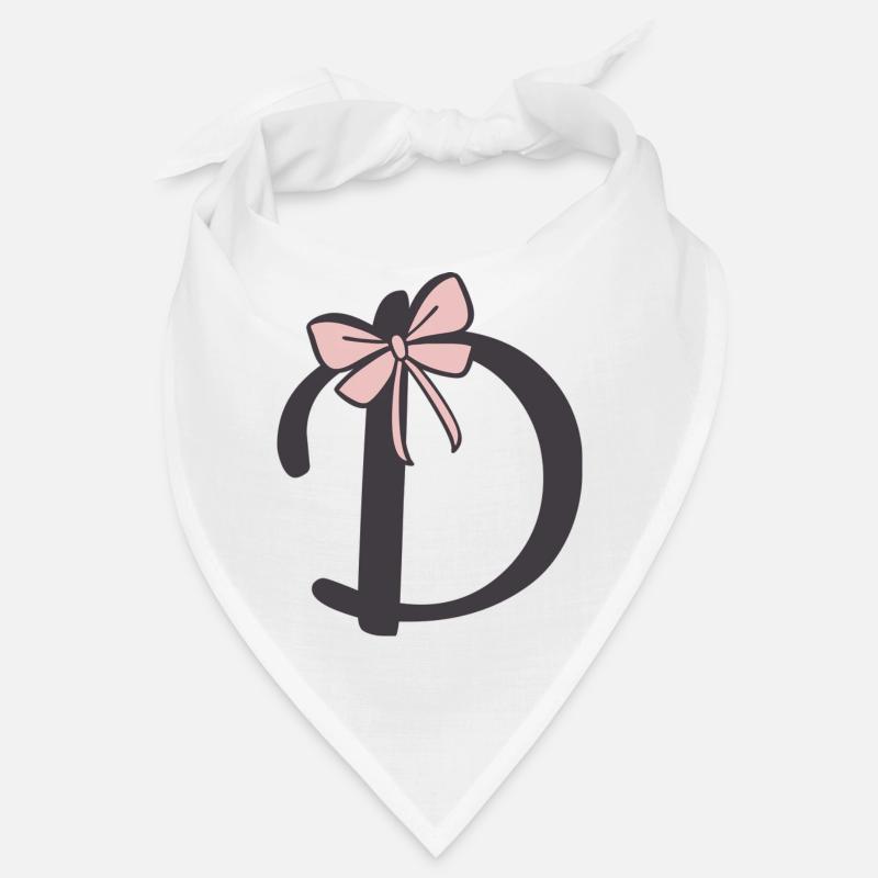 Ruban de la lettre initiale D Bandana
