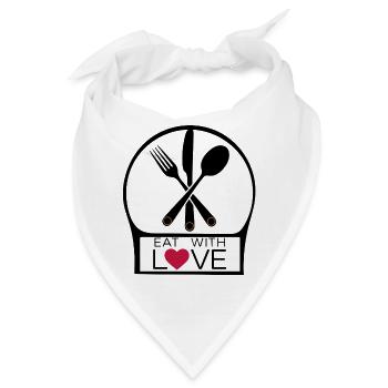 GABELN UND MESSER UND LÖFFEL - Bandana - Weiß - Vorne