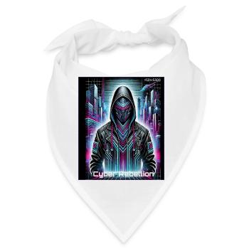 Cyber Rebellion – Neon Warrior - Bandana - Weiß - Vorne