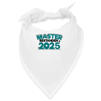 Master 2025 Masterabschluss Sponsion Graduation - Bandana - Weiß - Vorne