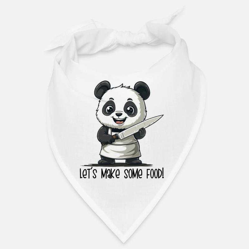 Let's Make Some Food – Panda Chef Cartoon Bandana