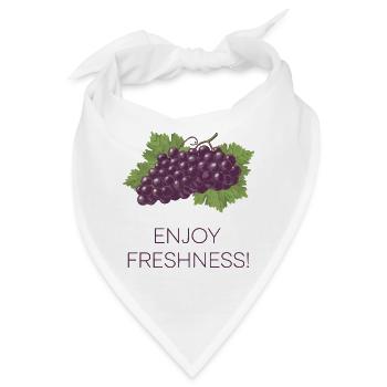 FRISCHE GENIESSEN - Bandana - Weiß - Vorne