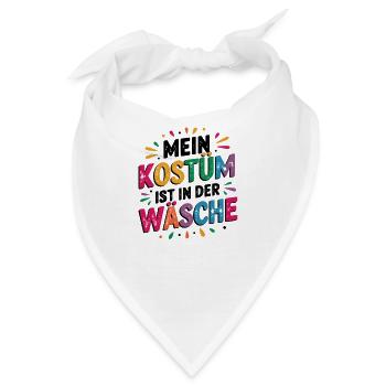 Mein Kostüm ist in der Wäsche - Bandana - Weiß - Vorne