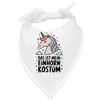 Das ist mein Einhorn Kostüm - Bandana - Weiß - Vorne