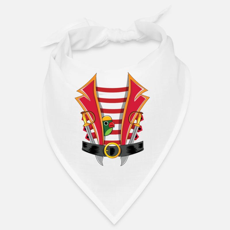 Fasching Pirat Kostüm Papagei Rot Bandana