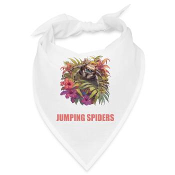 Jumping Spider Springspinnen Springspinne - Bandana - Weiß - Vorne