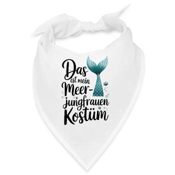 Das ist mein Meerjungfrauen Kostüm - Bandana - Weiß - Vorne