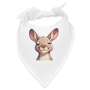 Kängurus Känguru - Bandana - Weiß - Vorne