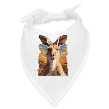 Kängurus Känguru - Bandana - Weiß - Vorne