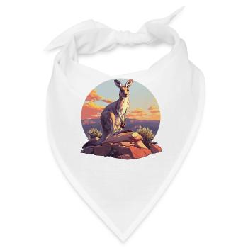 Kängurus Känguru - Bandana - Weiß - Vorne