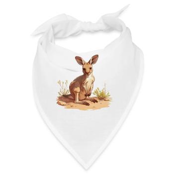 Kängurus Känguru - Bandana - Weiß - Vorne