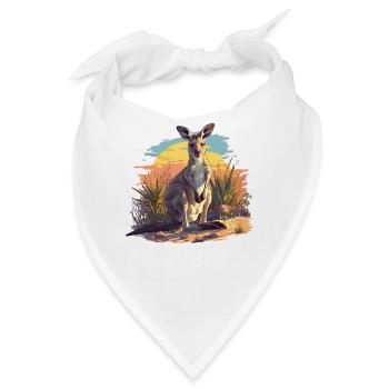 Kängurus Känguru - Bandana - Weiß - Vorne