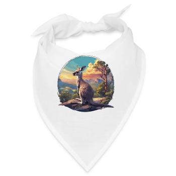Kängurus Känguru - Bandana - Weiß - Vorne