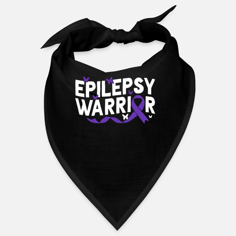 Épilepsie Guerrier Système Nerveux Ruban Violet Bandana