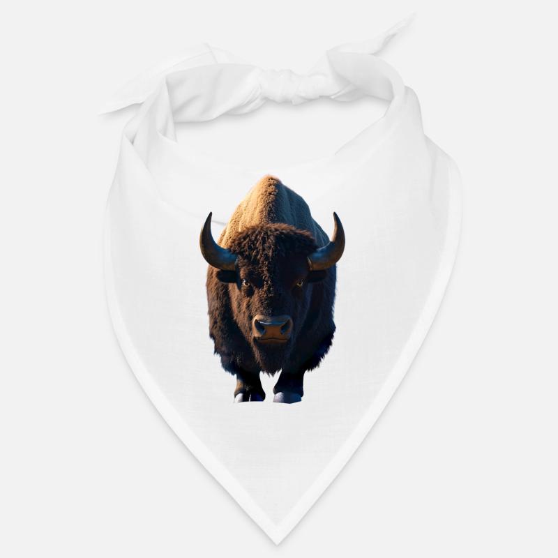 Bison Bison d'Amérique Bovins sauvages Buffles Bisons d'Amérique Bandana