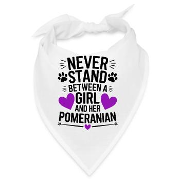 Pomeranian Spruch Hund Lustige Pomeranian Geschenk - Bandana - Weiß - Vorne