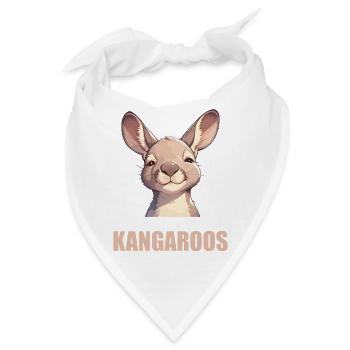 Kängurus Känguru - Bandana - Weiß - Vorne