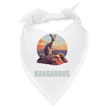 Kängurus Känguru - Bandana - Weiß - Vorne