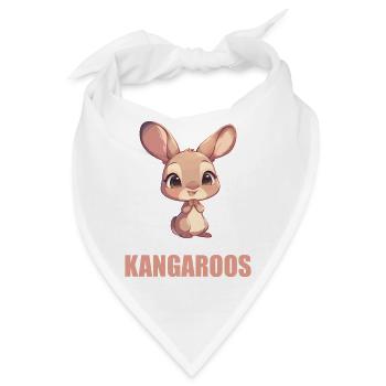 Kängurus Känguru - Bandana - Weiß - Vorne