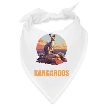 Kängurus Känguru - Bandana - Weiß - Vorne