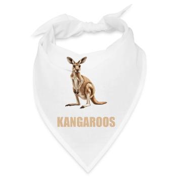 Kängurus Känguru - Bandana - Weiß - Vorne