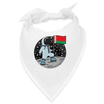 Astronaut Fahne Belarus - Bandana - Weiß - Vorne