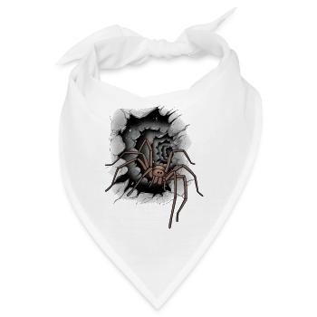 Spinne Halloween Spinnen - Bandana - Weiß - Vorne