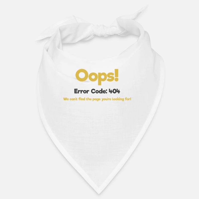 Funny 404 Error Page Design Funny 404 Error Bandana