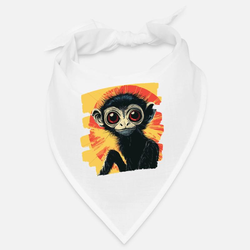 Singe araignée rétro Bandana
