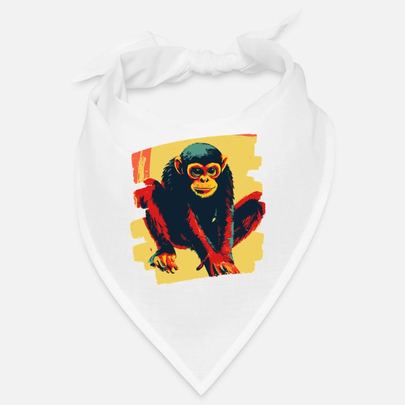 Singe araignée rétro Bandana