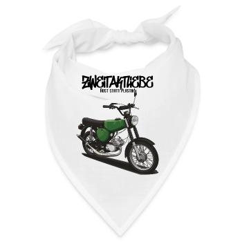 S51 (billardgrün) // Illustration - Bandana - Weiß - Vorne