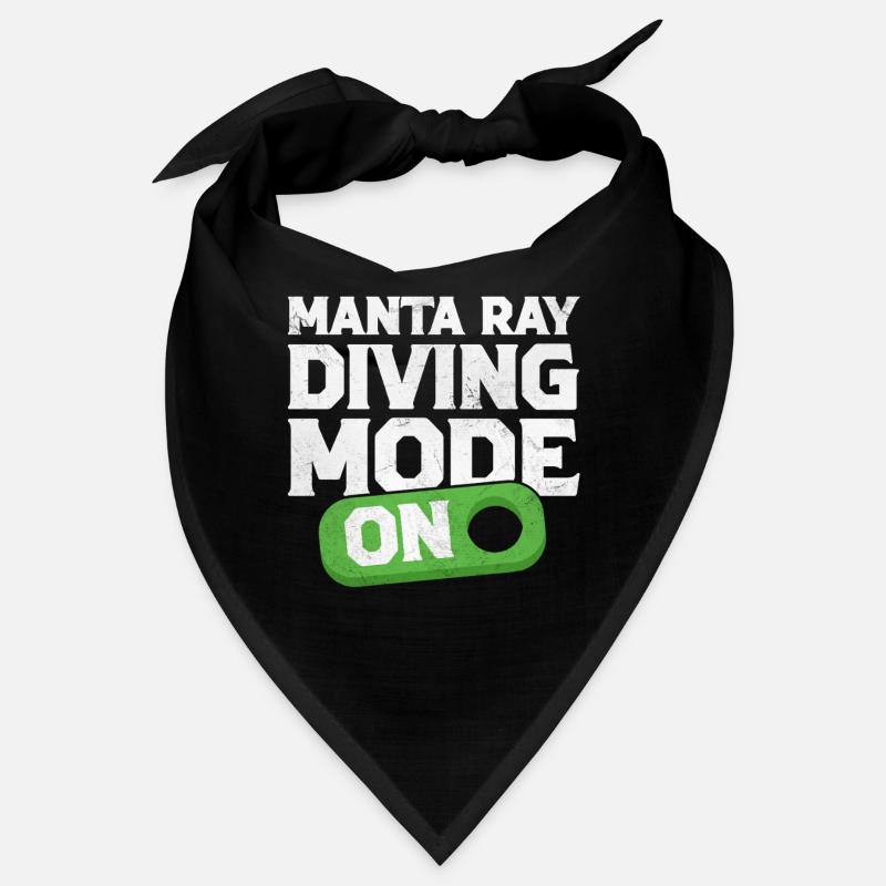 Manta Ray Diving Mode On Scube Diver Pacific Rays Bandana