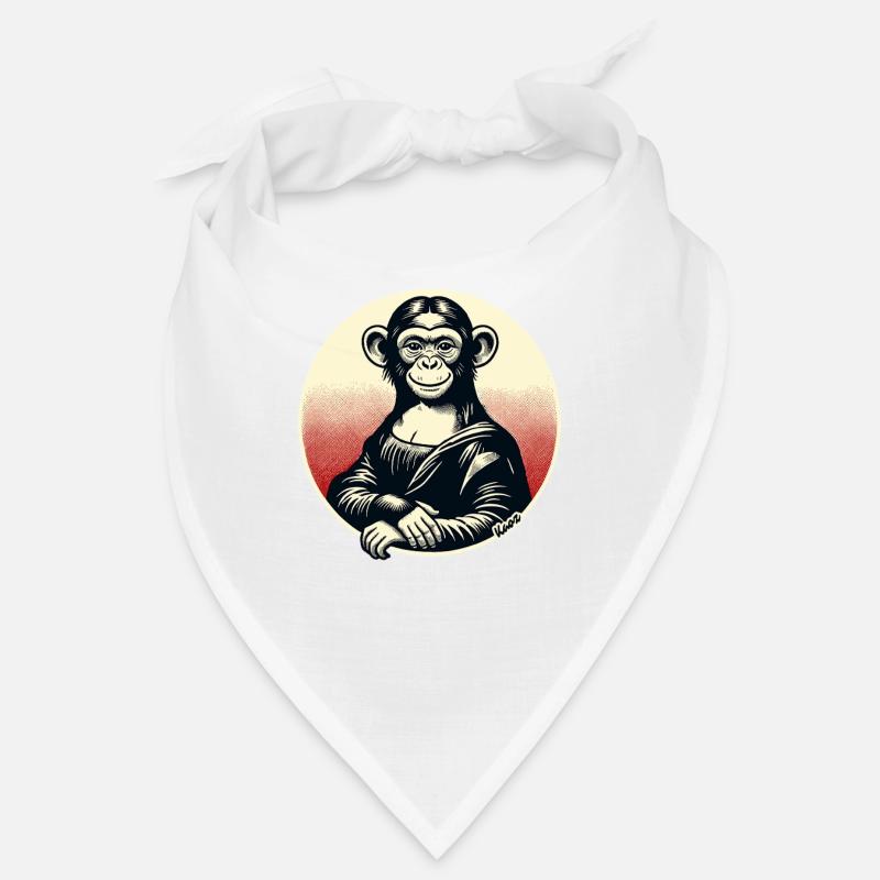Mona Monkey – Motif de singe ludique Bandana