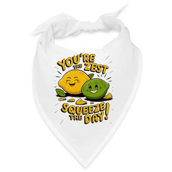 Du bist die Zest | Squeeze the Day Shirt - Bandana - Weiß - Vorne