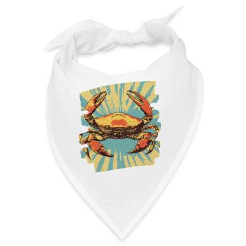 Krabbe Retro - Bandana - Weiß - Vorne