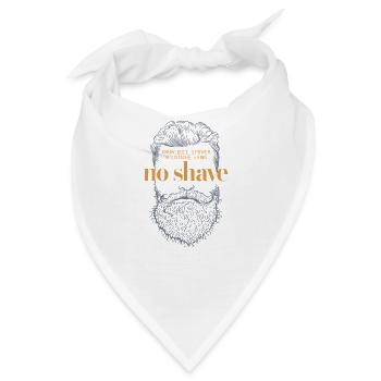 No Shave Beard Grafikdesign No Shave Beard Graphic - Bandana - Weiß - Vorne