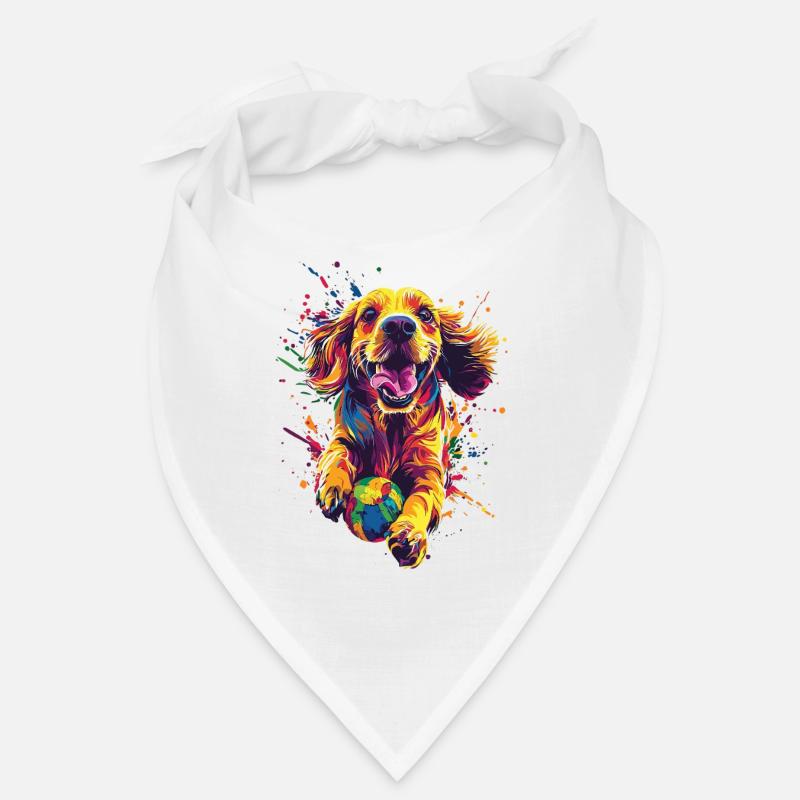 Cocker Spaniel - Bandana - Weiß