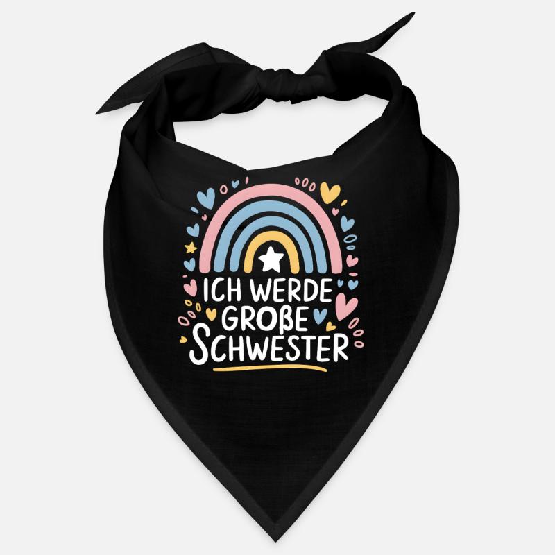 I'm going to be big sister rainbow boho Bandana
