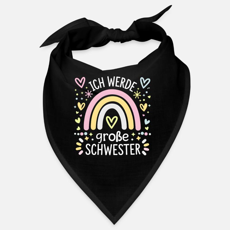 I'm going to be big sister rainbow boho Bandana