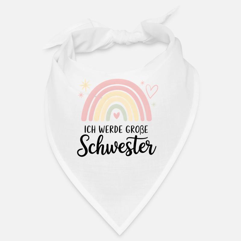 I'm going to be big sister rainbow boho Bandana